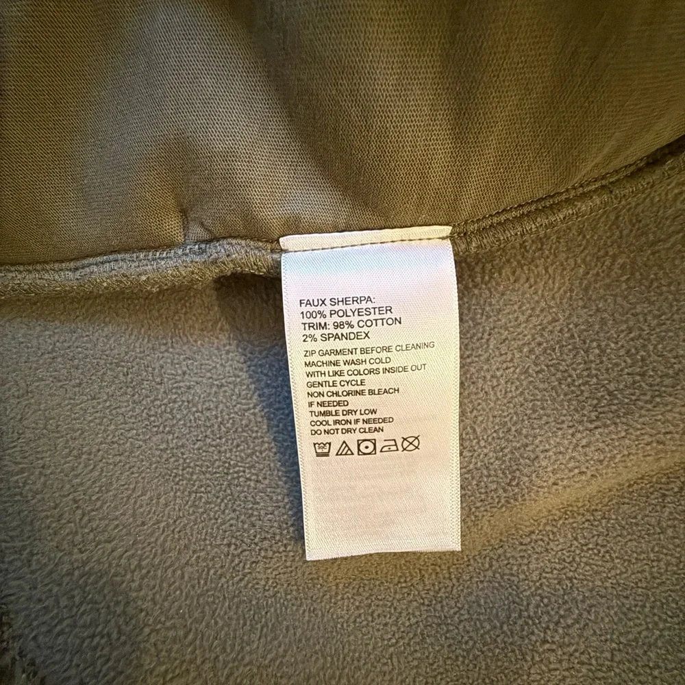 Tommy Bahama Salma‎ Faux Sherpa Full Zip Jacket SZ SP Outdoors Hiking Camping